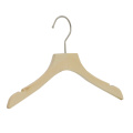 Deluxe style wooden baby hangers clothes without painting for display